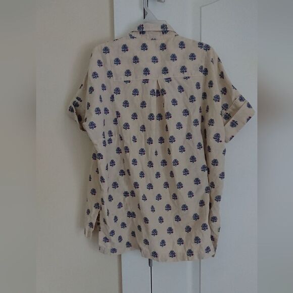 Madewell short Sleeve button down blouse size XS - Picture 3 of 13